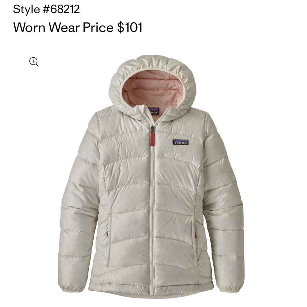 Patagonia Girls' Cream Down Sweater Hoody